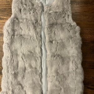 Gray Fur Vest